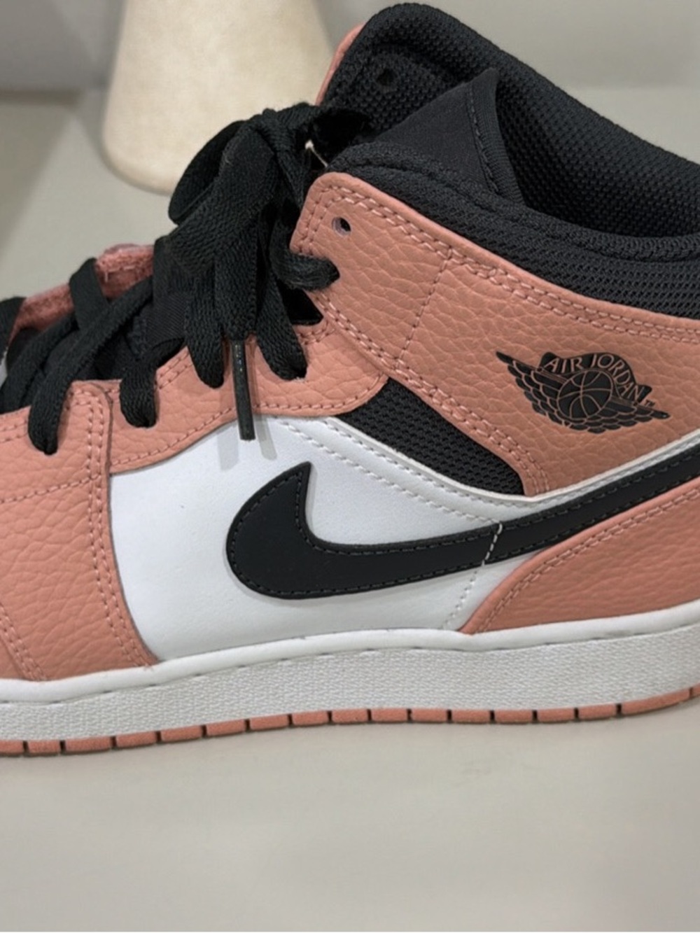 Nike Kids Air Jordan Low-Top Sneakers - Pink/Black/White